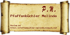 Pfaffenbüchler Melinda névjegykártya