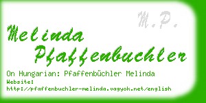 melinda pfaffenbuchler business card